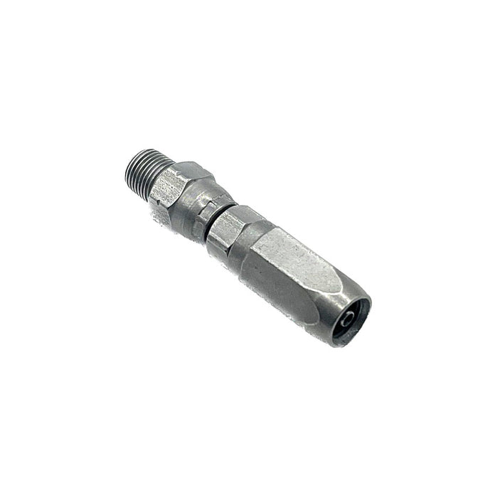 reusable hose end stud, 1/8NPT swivel with screw sleeve, designed for secure hose connections in lubrication systems