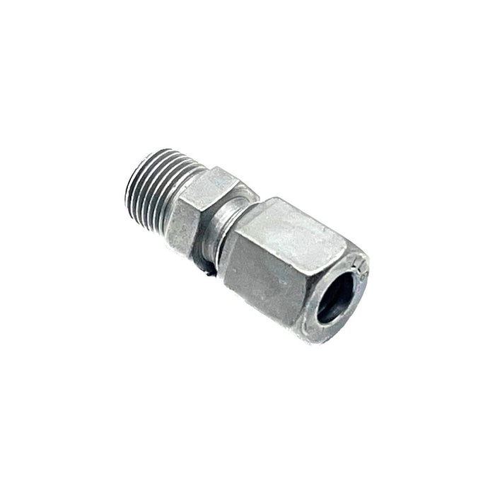 straight M10 x 6mm tube compression fitting for secure industrial and lubrication system applications