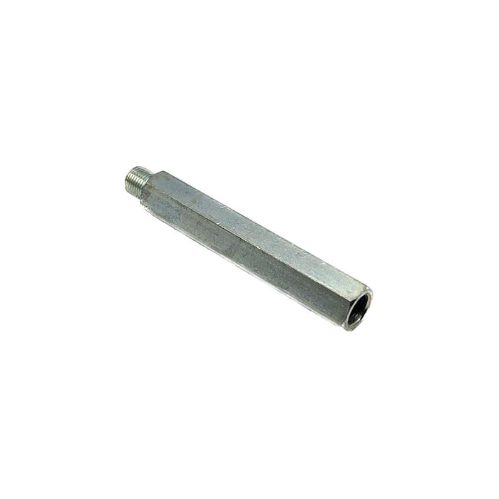 85mm straight extension fitting for 1/8BSP male to 1/8BSP female connections in high-pressure grease systems
