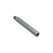 57.5mm straight extension with M6 male to M6 female connection, designed for lubrication systems