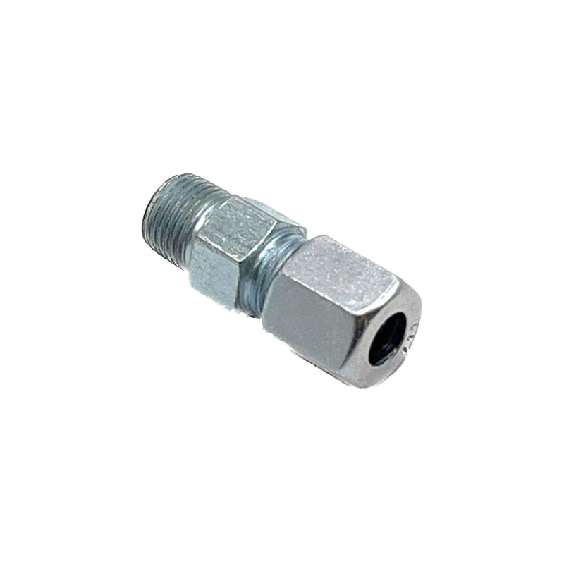 check valve with straight 1/8BSP x 6mm compression fitting, suitable for grease systems requiring precise flow control-CV6M18BSP