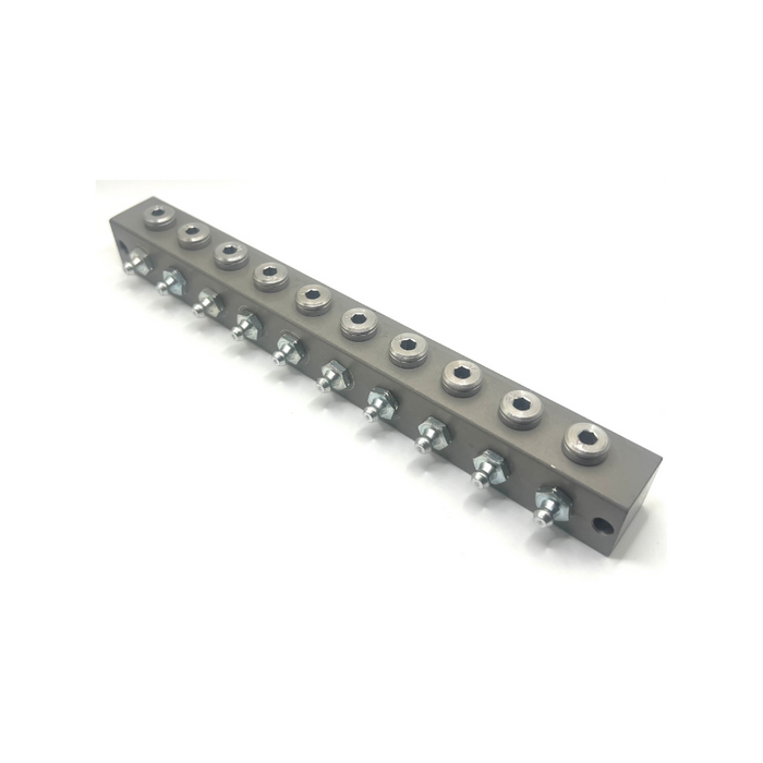 Remote Grease Blocks with Grease Nipples