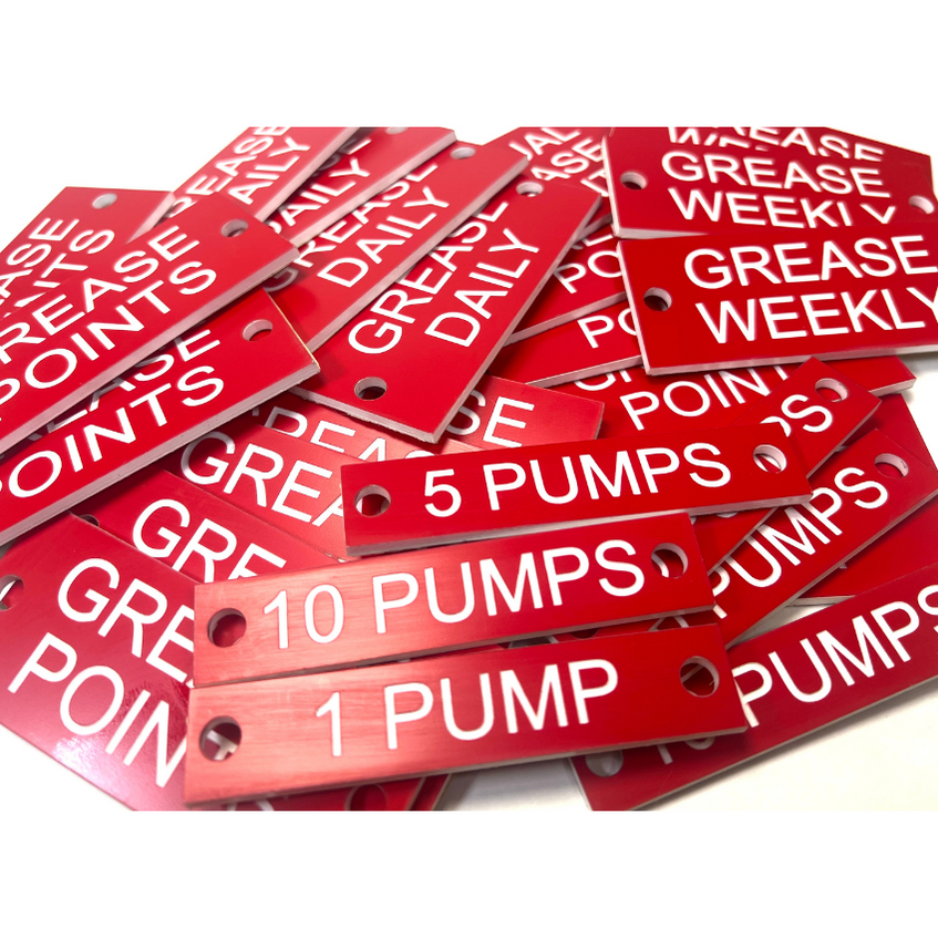 High-Quality Grease Stickers - Red and Green Grease Labels for ...